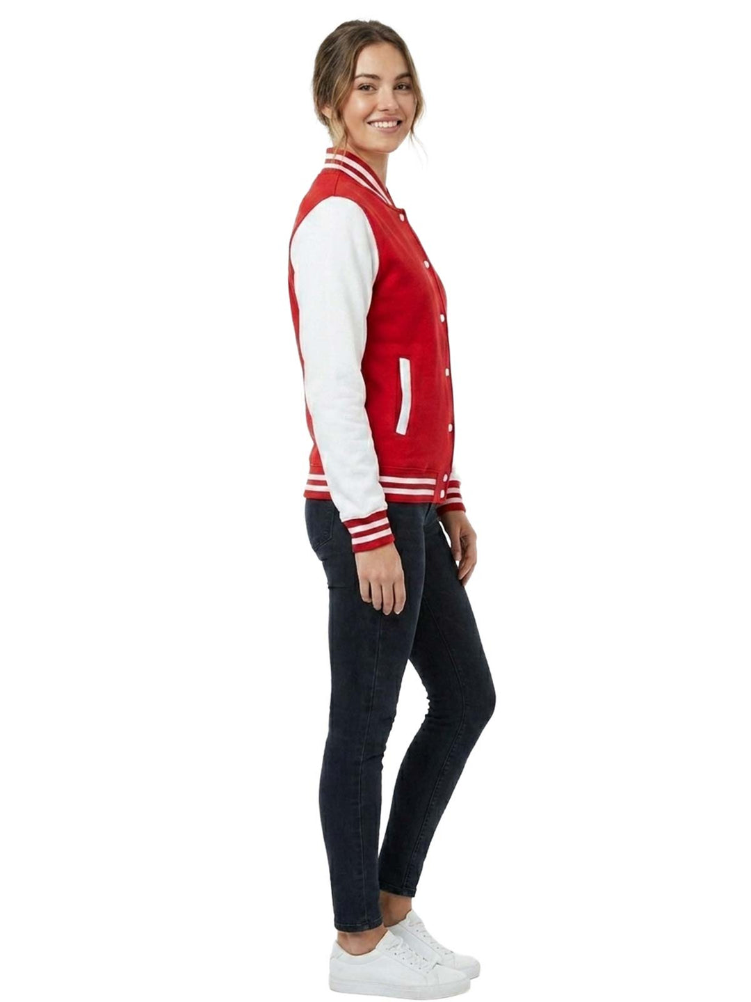 Red and White Varsity Jacket