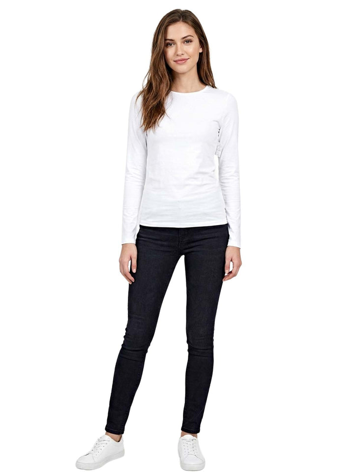 Elegant White Long Sleeve Top