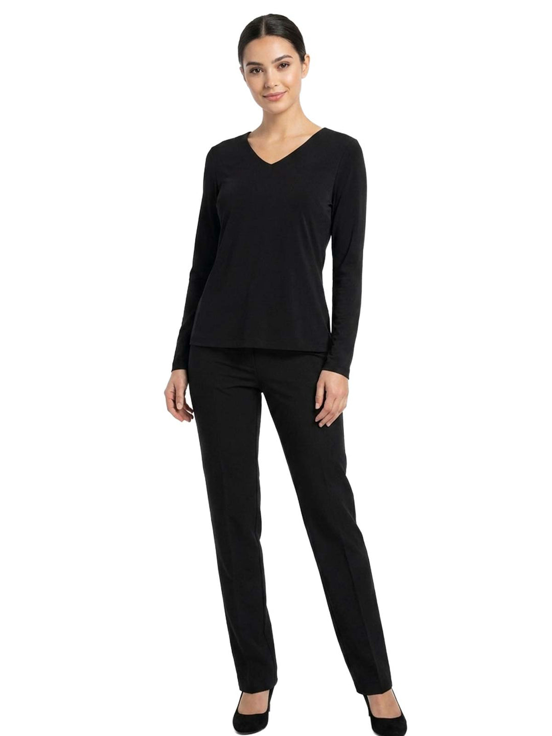 Elegant Black Long Sleeve Top