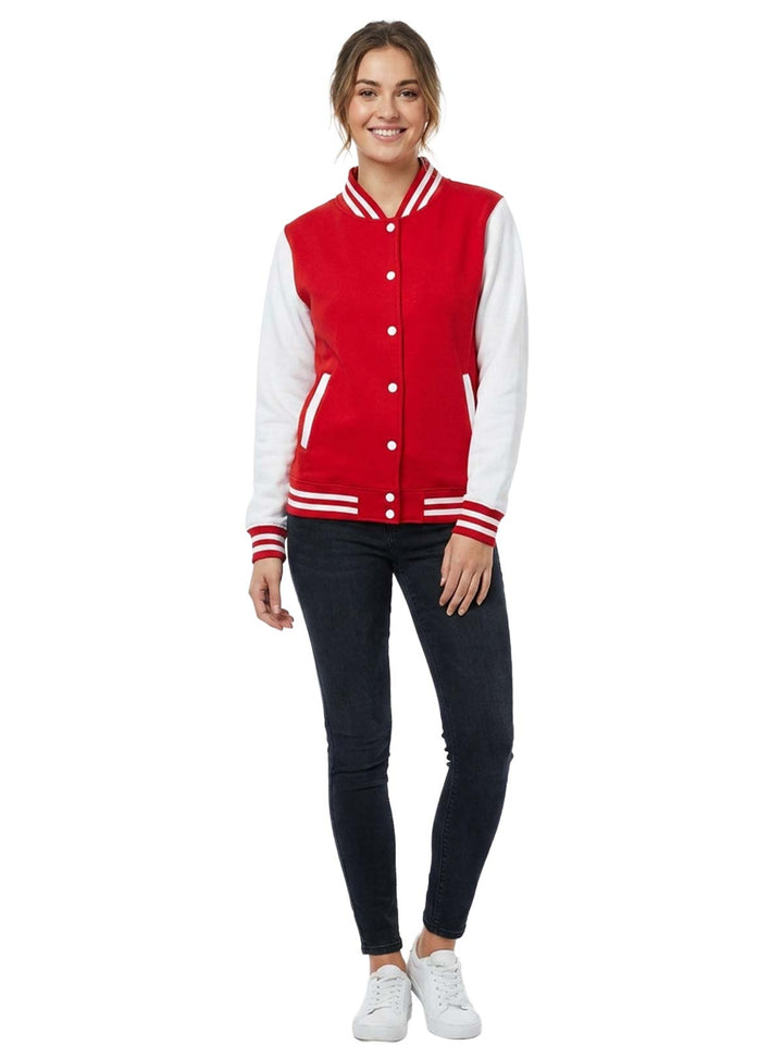 Red and White Varsity Jacket
